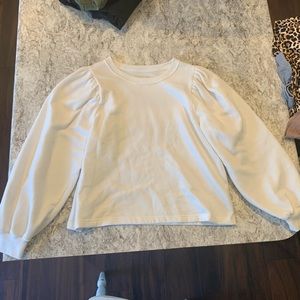 Puff sleeve sweatshirt